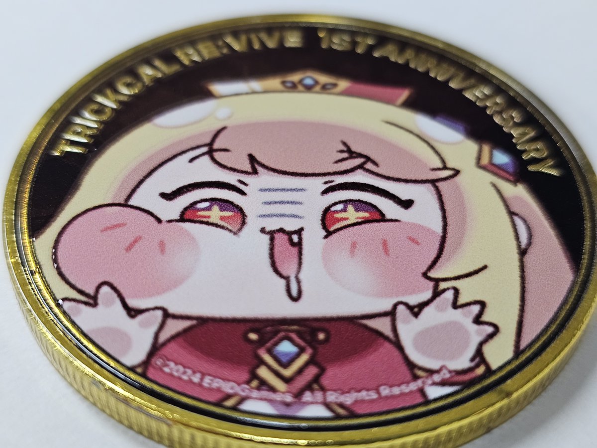 트릭컬: 리바이브] 의 1주년 돌잔치 기념 코인의 제작을 아리컴에서 도와드렸습니다. 다른 사진이 더 보고싶으시다면 블로그를  방문해주세요. https://t.co/Pf8UPlC6Vw #트릭컬 #돌잔치 #1주년