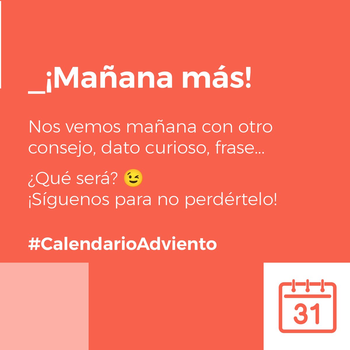 Hoy te traemos una frase inspiradora.
🤔 Una reflexión sencilla pero que cambia la forma de construir productos y servicios.

¿Lo tienes en cuenta?

Nos vemos mañana con otro consejo, dato curioso, frase...
¿Qué será? 😉¡Síguenos para no perdértelo!

#CalendarioAdviento