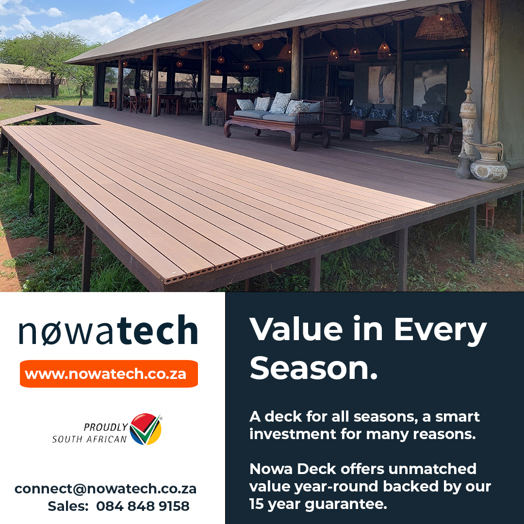 nowadeck's tweet image. #outdoorentertaining requires hard wearing, durable and low maintenance #deckingplanks without sacrificing #outdoorluxury + aesthetics. We've got you. Visit nowatech.co.za to explore our award-winning range of #pvccompositedecking planks #decking #outdoordecking