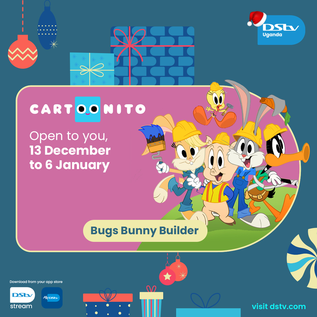 DStvUganda's tweet image. This festive season, gift your family nonstop fun with DStv Access at only UGX 45,000! 🎄🎉

Enjoy the ultimate kids’ entertainment lineup from 13th Dec to 7th Jan 2025 on #Cartoonito, #Moonbug, #CartoonNetwork, #DisneyChannel, #Nicktoons, &amp;amp; #NickJr.🧸🎥

Use the #MyDStv App: