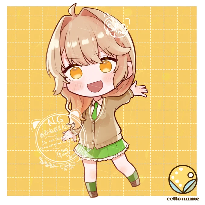 【お仕事報告】 西星くるみ様( )のSDイラストを描かせていただきました!
