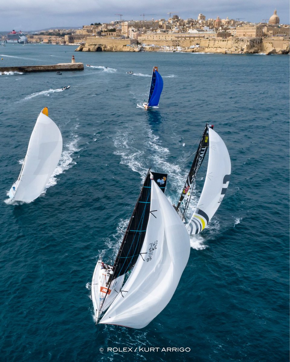 RolexMiddleSea's tweet photo. Looking back at the unforgettable start of the Rolex Middle Sea Race—where it all began ⛵️✨

#RolexMiddleSeaRace #Sailing #OffshoreRacing #IconicMoments #Throwback #RMSR2024 #RMYC
📷 Rolex | Kurt Arrigo https://t.co/lhZj26iXMM