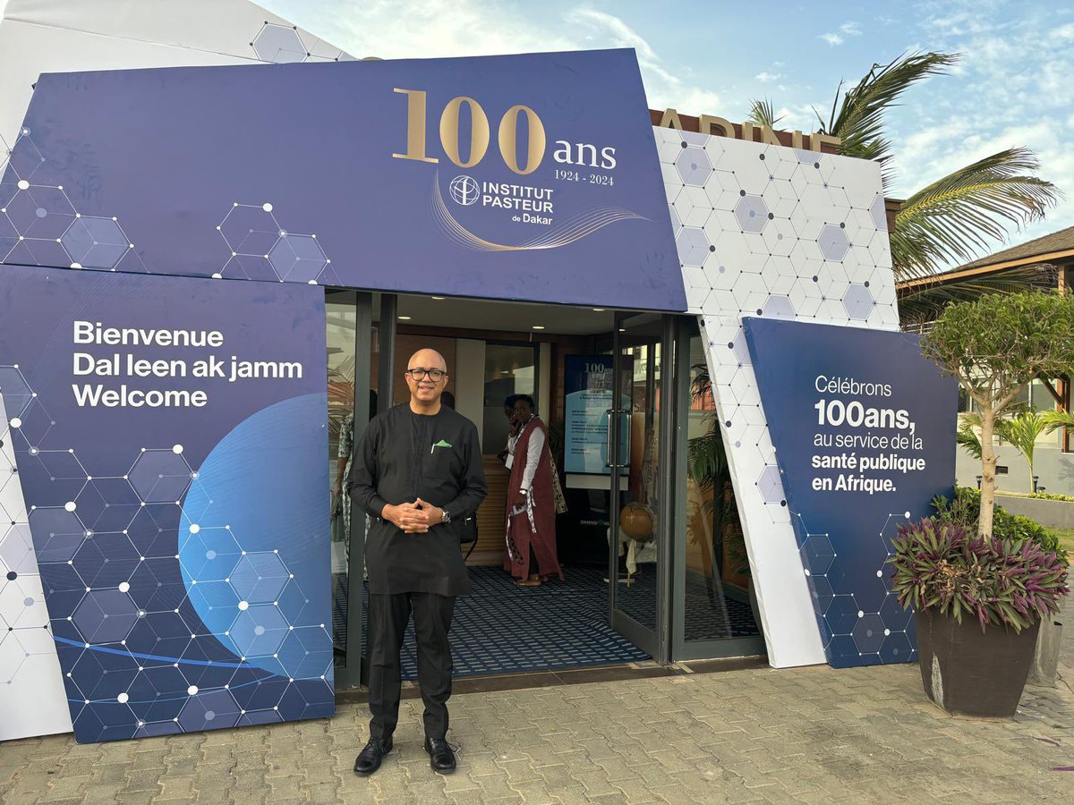 Chikwe_I's tweet photo. In #Senegal today, representing @DrTedros, as we mark a century of public health excellence at @PasteurDakar &amp; collaboration with @WHO 
 
IPD is an exemplar for building nat’l research capacity, vaccine development &amp; leadership for effective health emergency response.

#IPD100 https://t.co/ZHQ97mrzCC