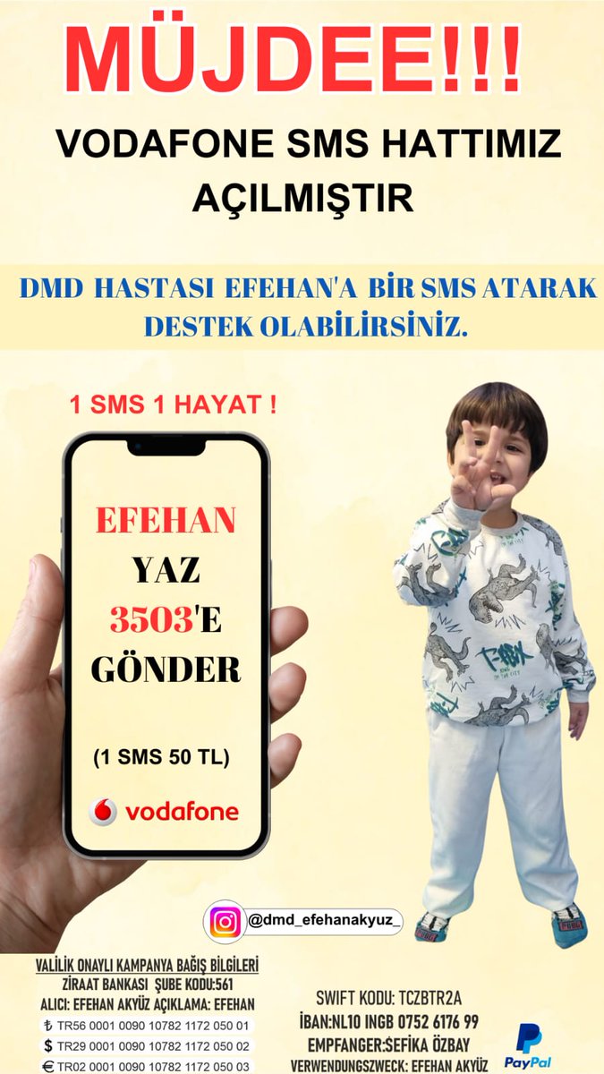Müjdeeeee💙💙💙 
Wodafone SMS hattım açıldı... 50 TL'niz ile bana destek olurmusunuz💙💙

Esad Suriye Iran Putin Rusya 10 Aralık Barış #FenerKongreye #AliKocİstifa