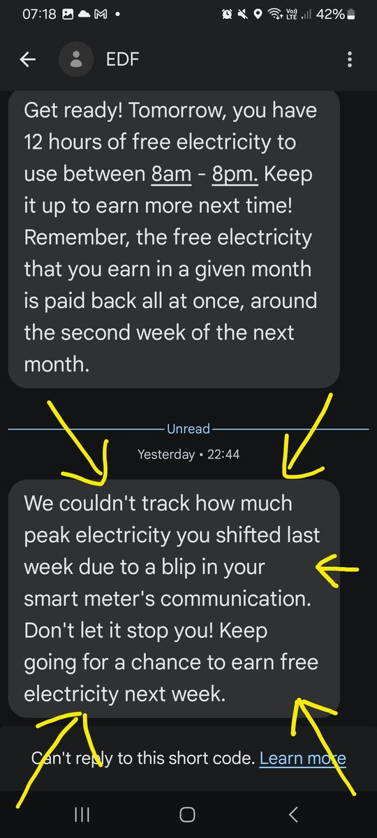 _JennyThomas_'s tweet photo. @edfenergy I should have free electricity this Sunday... but due to your equipment malfunctioning, I'm not eligible.. what a joke edf... I've literally been sitting in the dark with a 3 year old!!! Not happy 😒 #complaint #unhappycustomer https://t.co/WznLPbvibf
