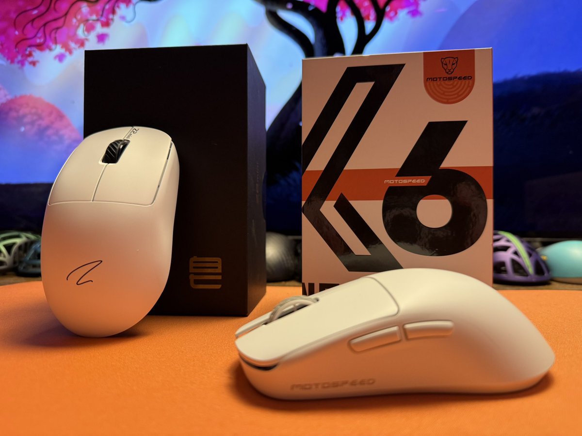 Gen3D_Tech's tweet photo. New mice to test! 
@zaopinworld Z2 Mini 
@MotoSpeed_gear X6 https://t.co/RWcLwui6ox