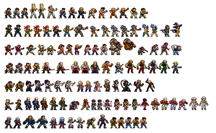 xlva__'s tweet photo. todos los sprites hechos por snk de kof en metal slug

#metalslugattack #kofchronicles #metalslug https://t.co/HCrA7U1uag