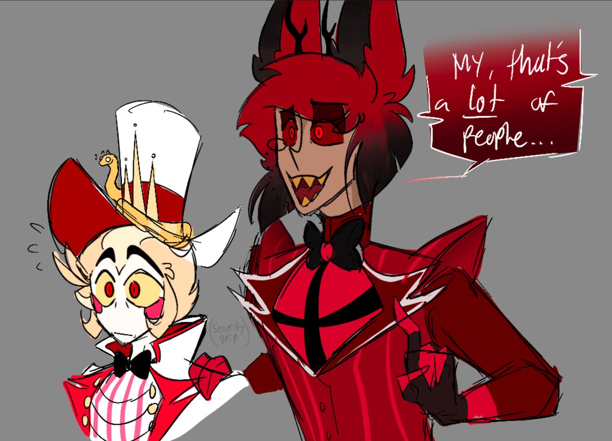 Xevitori's tweet photo. I was not expecting that much attraction to my acc ngl-
Much appreciated regardless! I look forward to posting more!
#HazbinHotelLucifer #HazbinHotelAlastor https://t.co/td6M0C2AC9