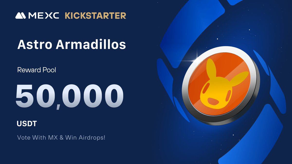 MEXC's tweet photo. .@AstroArmadillos, a pioneering Web3 education project, is at the forefront of imparting knowledge about blockchain technology and Web3, is coming to #MEXCKickstarter 🚀

🗳Vote with $MX to share massive airdrops
📈 $ASTROS/USDT Trading: 2024-12-11 12:00 (UTC)

Details: https://t.co/7lIC4Izt0C