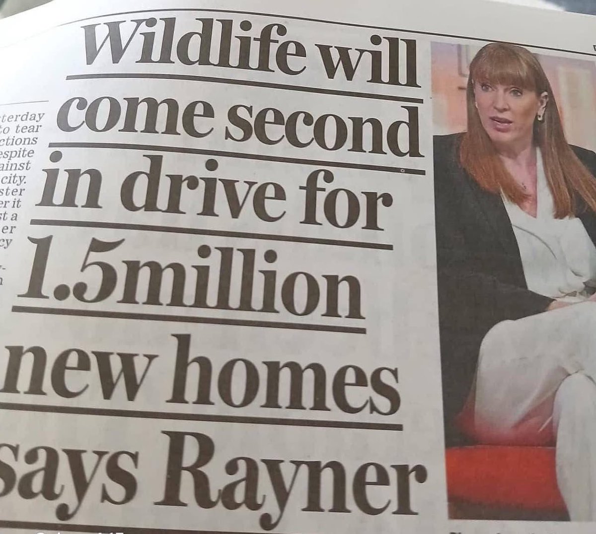 Hannah Rudd (@hannahsrudd) on Twitter photo Hi <a href="/AngelaRayner/">Angela Rayner</a>. I’m one of the young people you’re supposedly building new houses for except we know they’ll still be unreachable in this economy.
And read the room. We’re in a nature & climate emergency. Do you really think you’re winning us over? 🙄 Hi <a href="/AngelaRayner/">Angela Rayner</a>. I’m one of the young people you’re supposedly building new houses for except we know they’ll still be unreachable in this economy.
And read the room. We’re in a nature & climate emergency. Do you really think you’re winning us over? 🙄