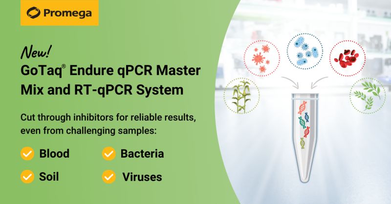 🔬 GoTaq® Endure : PCR fiable, même sur échantillons complexes (sang, bactéries, sol, virus).
💪 Résistant aux inhibiteurs (éthanol, héparine) = Fini les réactions ratées !
👉 En savoir +:bit.ly/3ZwHjbb