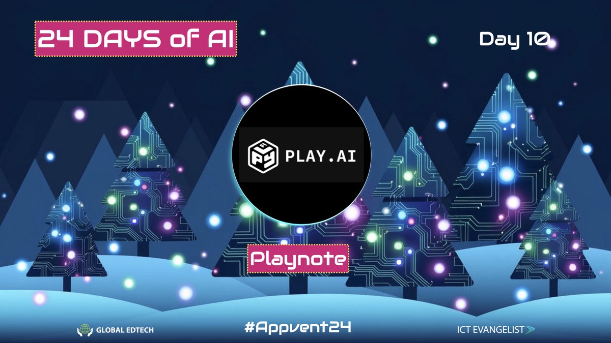 ICTEvangelist's tweet photo. ๐ Day 10 of #AppventCalendar brings you Playnote from @play_ht ! Convert notes into high-quality audio effortlessly. Perfect for accessible learning, flipped classrooms, and revision.
๐ https://t.co/ofBHeNgdLn
#Appvent #24DaysOfAi #AiInEdu #AiInEducation #EdTech #Appvent24 https://t.co/aBK8BGHcRw