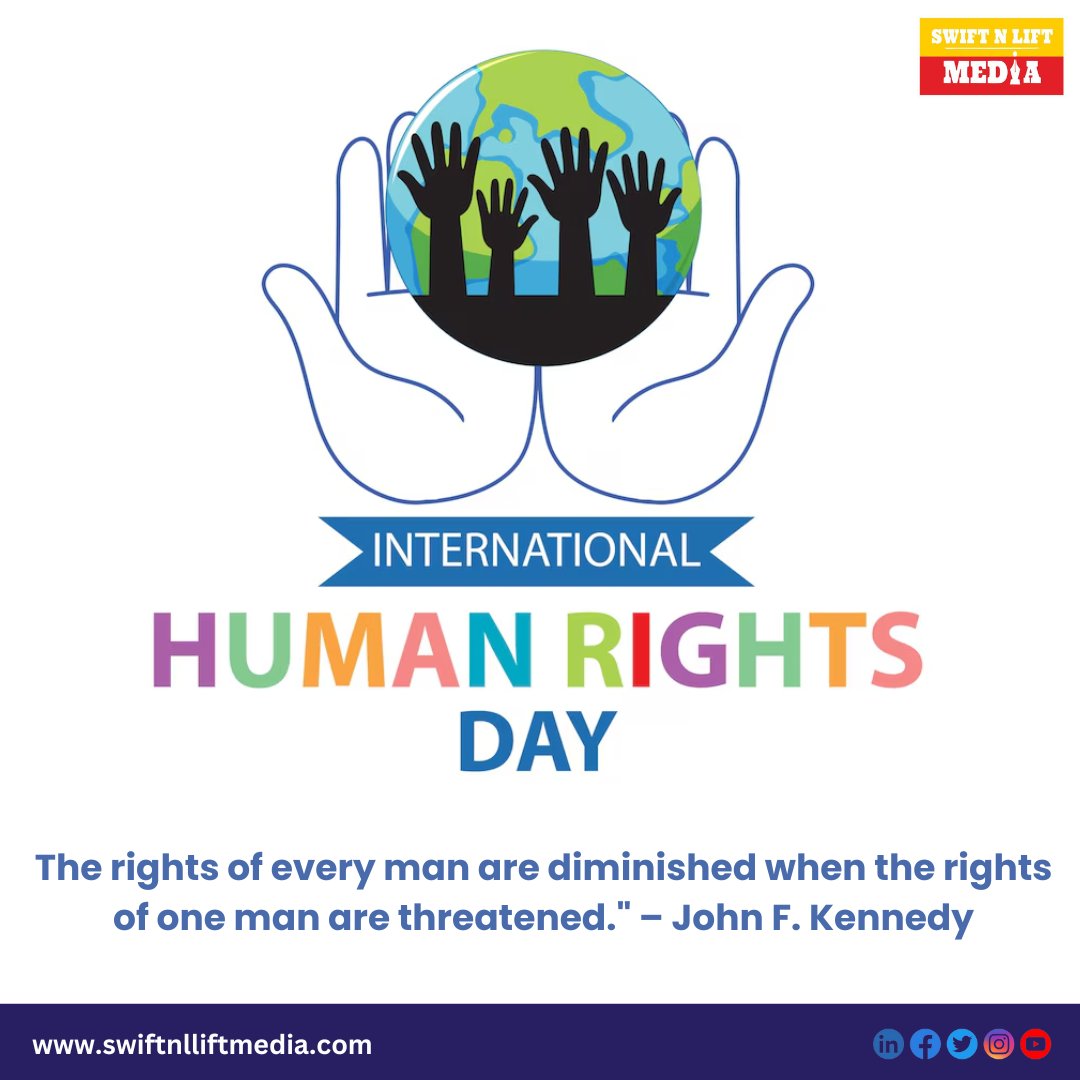 SwiftnliftMedia's tweet photo. To deny people their human rights is to challenge their very humanity." – Nelson Mandela

#HumanRights #StandUpForRights #UniversalRights #HumanDignity #EndInjustice #RightsForAll #swiftnliftmedia #swiftnlift #EqualityForAll #JusticeMatters #Mandela #HumanRightsDay https://t.co/g8IDsA9t3t