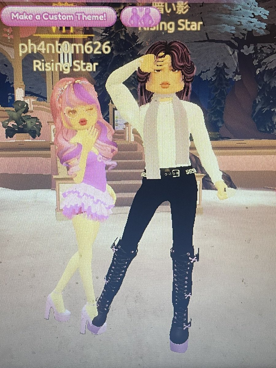 ph4nt0m626's tweet photo. me and my friend were #ironmouse and #bubivt in dress to impress https://t.co/MvMsfgicSD