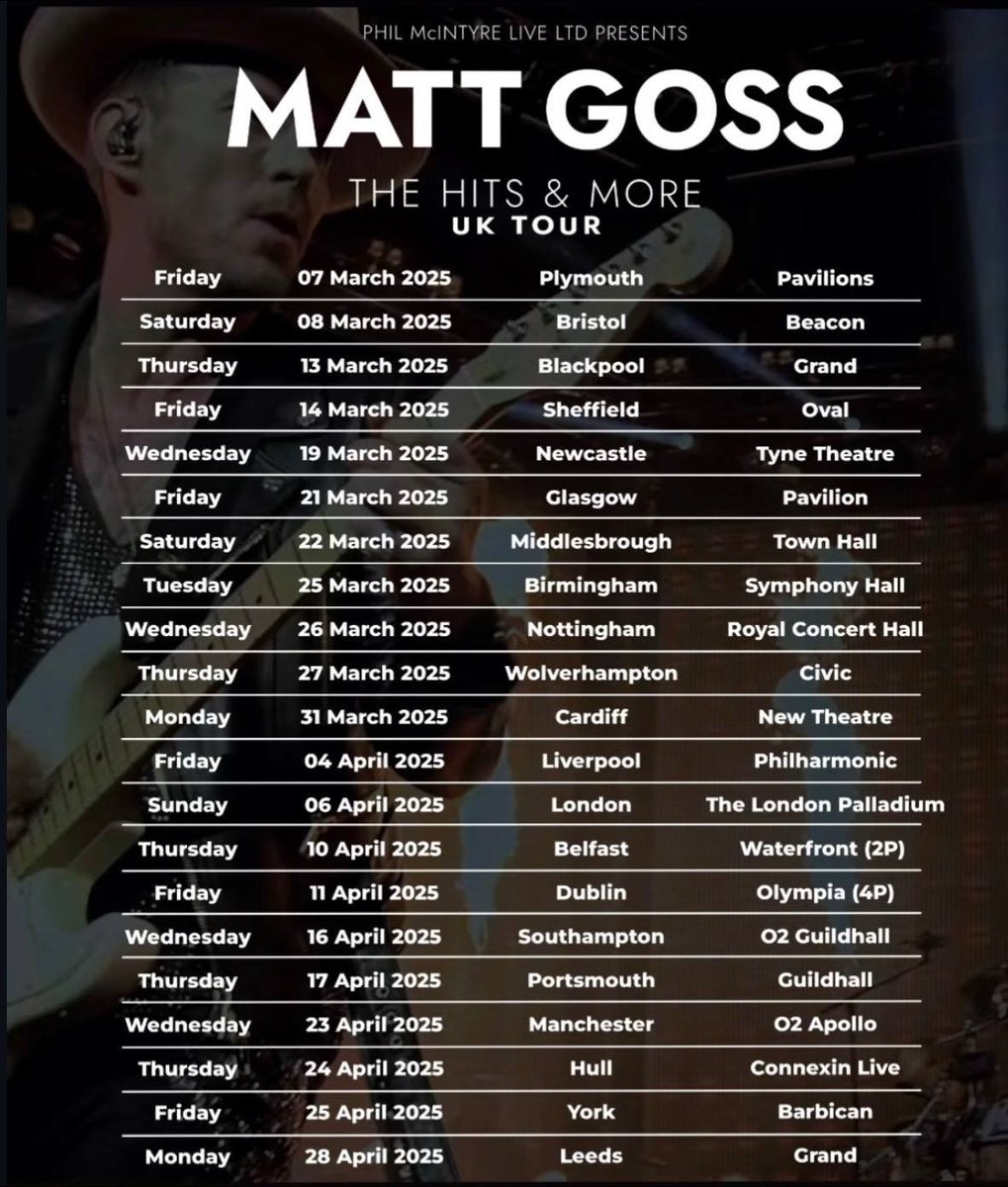 Matt Goss tweet media