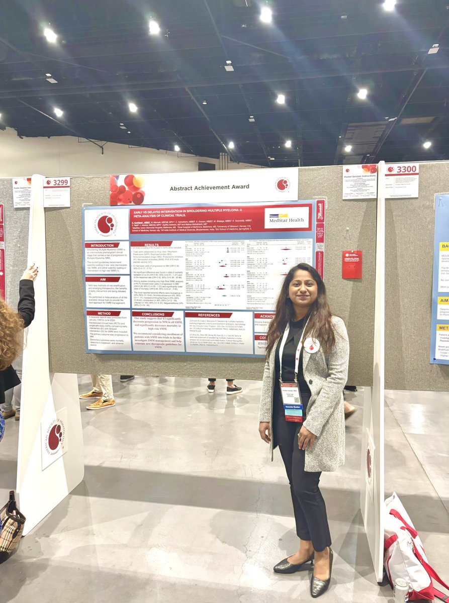 GreeshmaNihitha's tweet image. Thrilled to achieve two ASH abstract achievement awards in my first ASH meeting! Grateful!! @ASH_hematology
Sincere thanks to Dr Streiff @mstreif1 and the co authors @chirusainatham, @MBilalaga
@MHIM_Baltimore