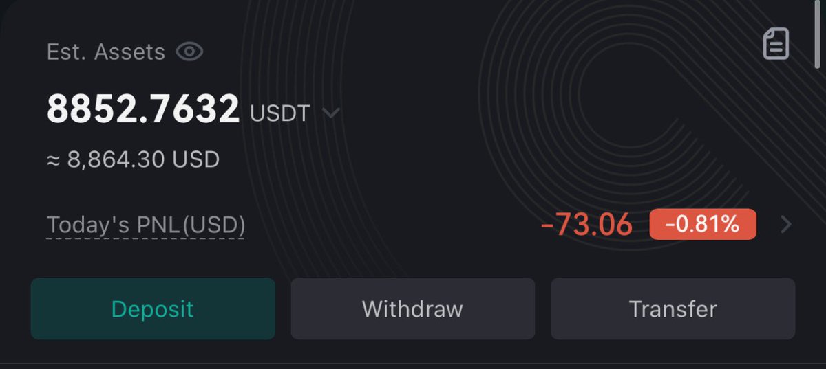 saharebz's tweet image. از هر کدوم ۳۰۰ دلار خریدم 🚀😅

بعد از این دیگه یه قرون تترم ندارم 🫠

مجموع خرید ۹ هزار دلار 
$SEI $TON $FTM $DOT $FIL $XDC $SHIB $ICP $QUNT $FET $MJOR $APE $NOT $PHB $GALA $ATOM $STRK $XTZ $POL $MYRO $DEGEN $CHZ $IOTA $IOTX $JASMY $APT