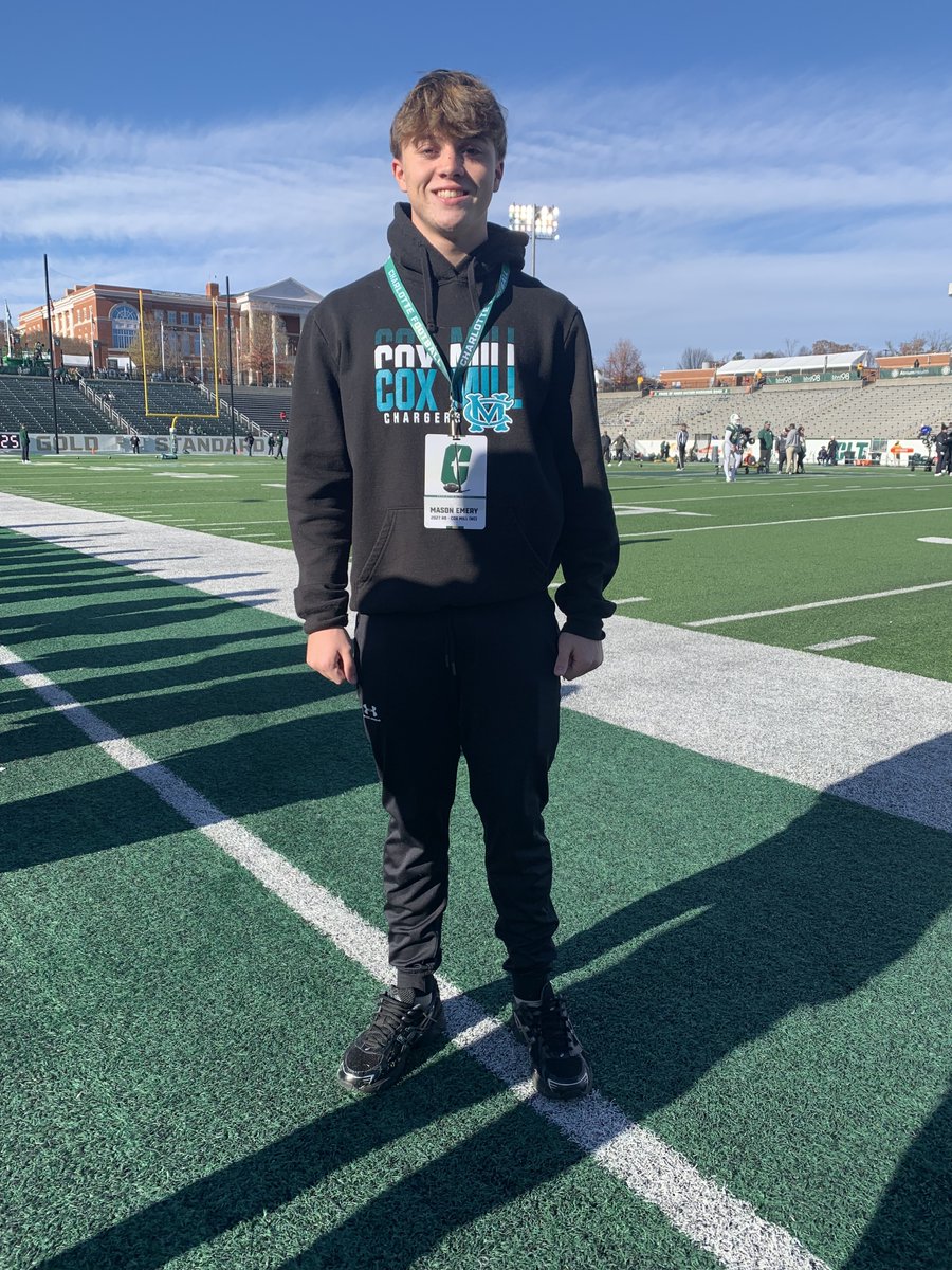 Mason Emery (@mjemery_2027) on Twitter photo Had a great time at <a href="/CharlotteFTBL/">Charlotte Football</a> .Thank you for the invite.<a href="/CoachDLuckey/">Dwyan Luckey</a> <a href="/JardaleBlakeney/">blake</a> <a href="/Coach_BHolmes/">Breon Holmes</a> Had a great time at <a href="/CharlotteFTBL/">Charlotte Football</a> .Thank you for the invite.<a href="/CoachDLuckey/">Dwyan Luckey</a> <a href="/JardaleBlakeney/">blake</a> <a href="/Coach_BHolmes/">Breon Holmes</a>