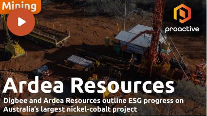 MD/CEO Andrew Penkethman and Digbee CEO Jamie Strauss spoke to Proactive about Ardea’s progress on its Kalgoorlie Nickel Project (KNP), Australia’s largest nickel-cobalt resource.
Andrew Penkethman emphasised the impact of Ardea’s second Digbee ESG assessment, highlighting