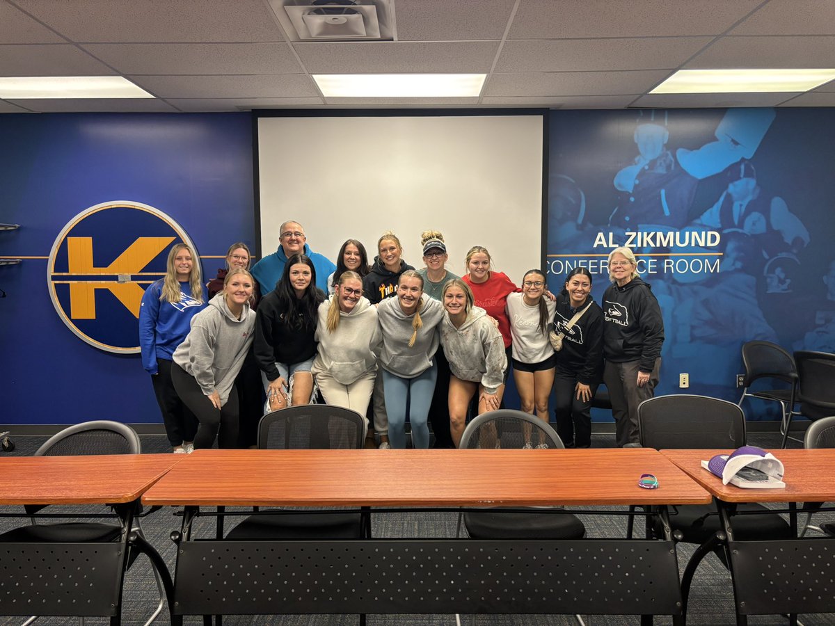 UNKSoftball's tweet photo. Today, our team had the opportunity to listen to a presentation by Jason and Barb Roessner. Their message was dedicated to raising awareness and breaking the stigma around mental health after the passing of their own daughter, Paige. Paige was a strong individual and teammate who struggled with mental health and lost her battle in 2022. Her parents use her story to inspire and support young athletes navigate mental health. Thank you @PlayforPaige33 for coming out and speaking to us. 💜🩵

#youmatter