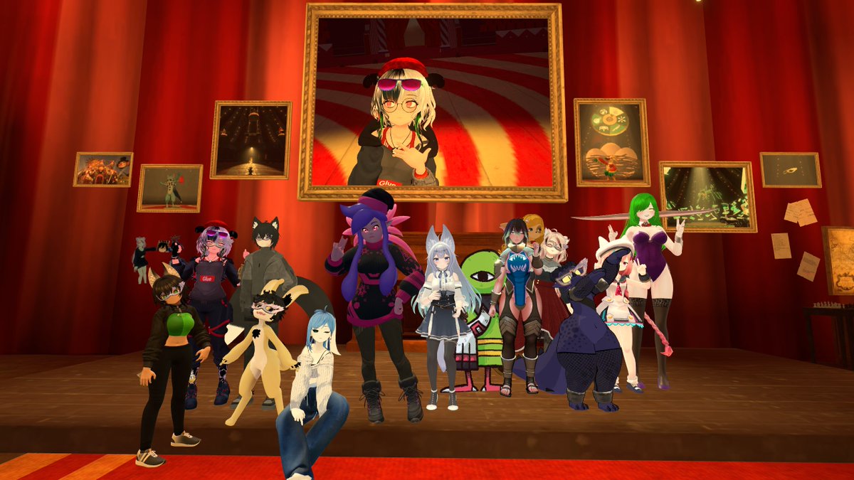 GlueIsRequired's tweet image. Day 3 of Vket 2024 Winter 🗿🤡
Lost Civilization Argdella ✅
Cirque du Personnage 🔜
#Vket #VketPhoto #Vket2024Winter #VRChat