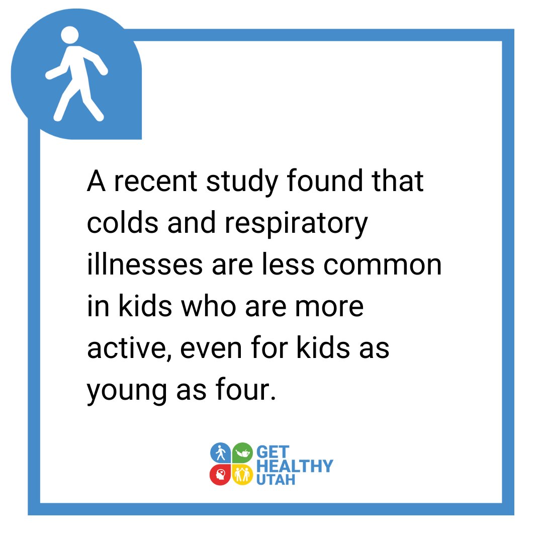 GetHealthyUtah's tweet photo. Cold season is coming! Staying active is one way you can fight back. Boost your immune system and stave off runny noses with fun winter exercise.

#gethealthy #utah #active #coldseason https://t.co/uWBEhbQHRN