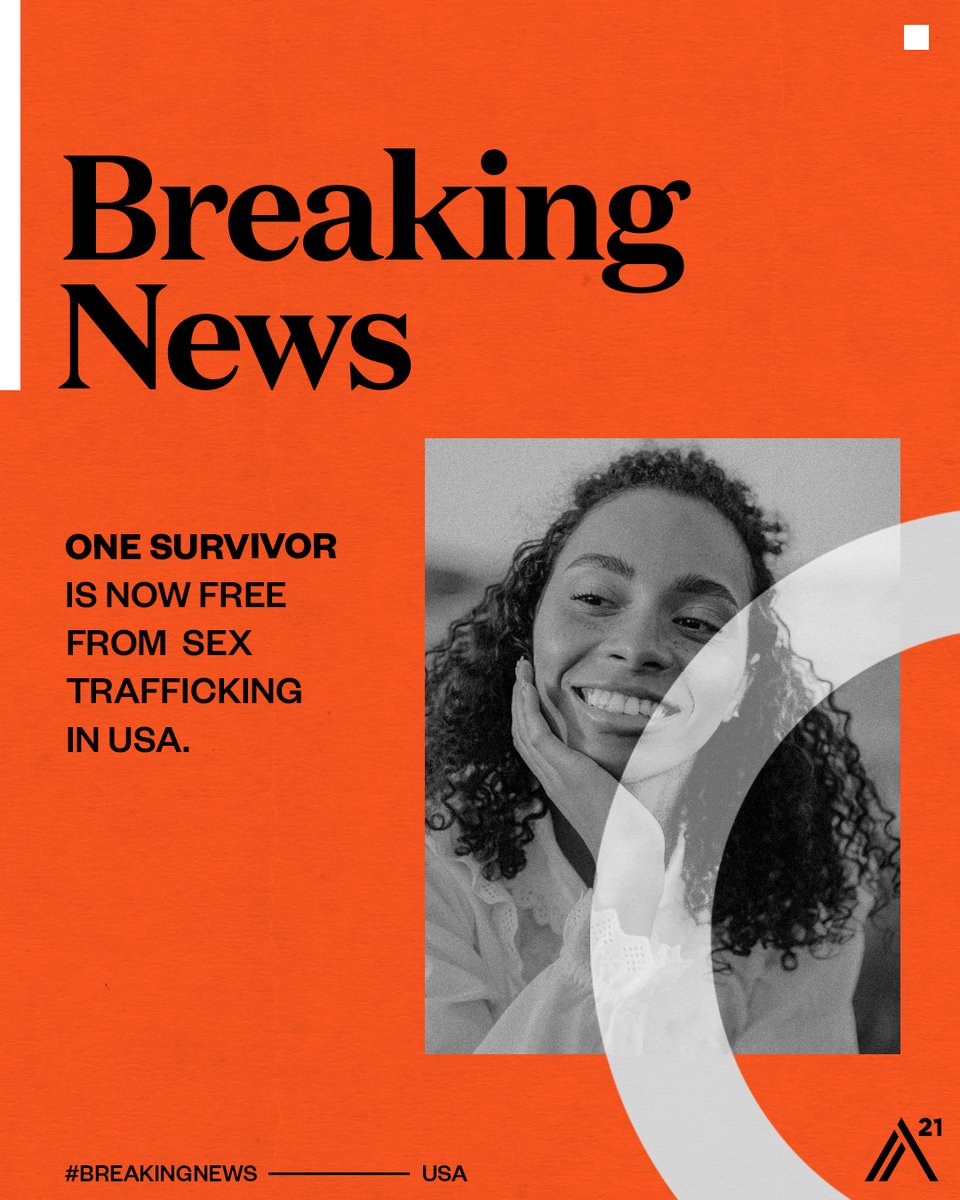 A21's tweet photo. #BREAKINGNEWS from our team in North Carolina: We are honored to celebrate the freedom of a survivor of sex trafficking!

Through A21’s efforts, a care package and emergency accommodation were provided to support this survivor in her exit from trafficking, and she has been referred to a long-term housing program in another state where she plans to relocate.

We are deeply privileged to be part of the journey as this survivor reclaims her freedom and begins the path to restoration and empowerment.

Your support makes stories like this possible. Follow us for more updates as we continue our mission to end human trafficking and create a world free from modern-day slavery. Together, we can make this vision a reality.