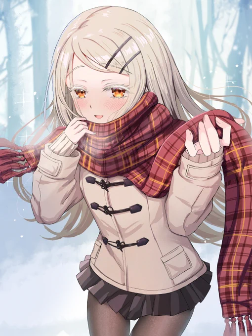 さむいね…、一緒にあったまる?#学マス #篠澤広 