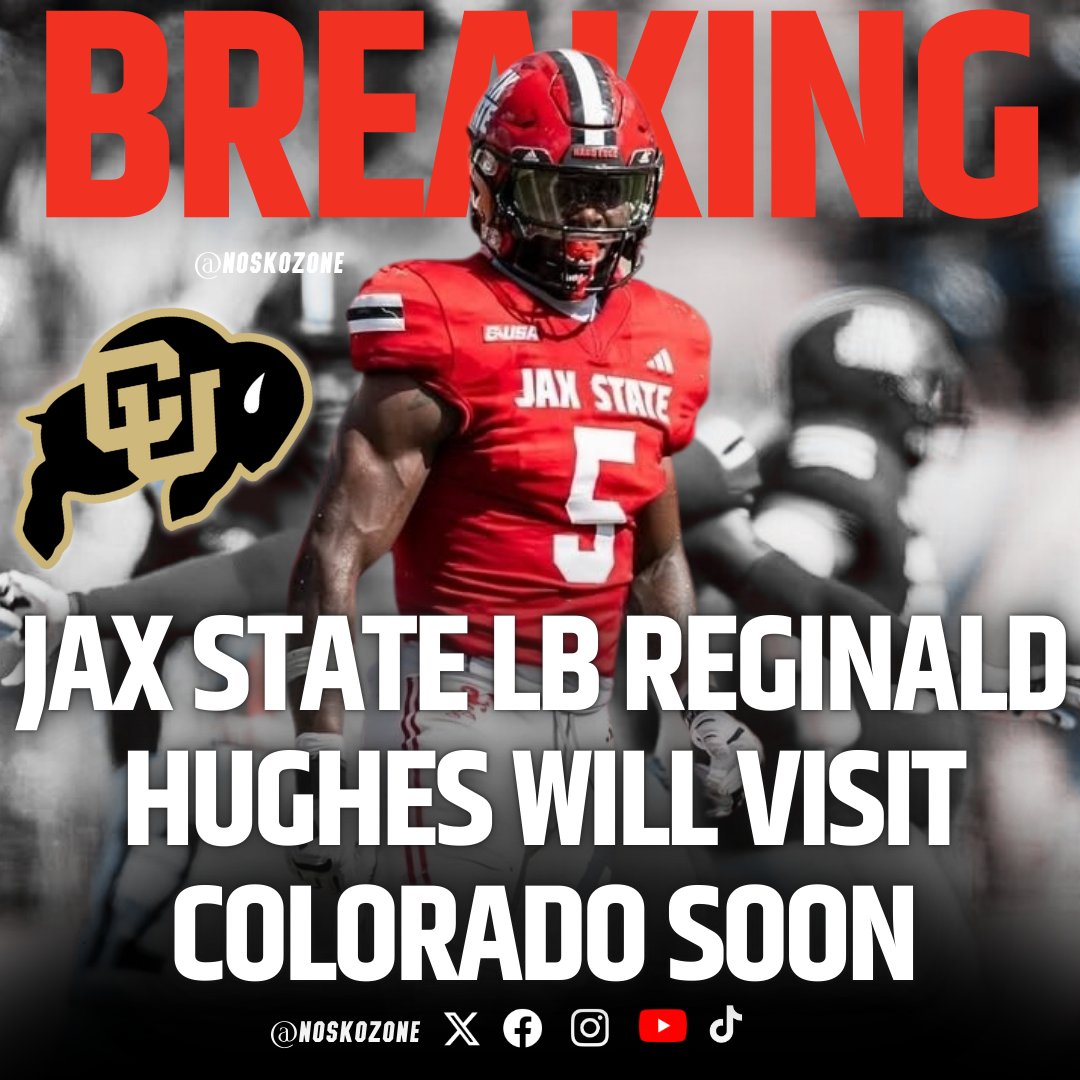 Jax State LB Reginald Hughes agent has confirmed he would be taking a visit to Colorado soon. Reggie is coming off a monster season where he recorded 83 tackles and 4.5 sacks on the season  #skobuffs