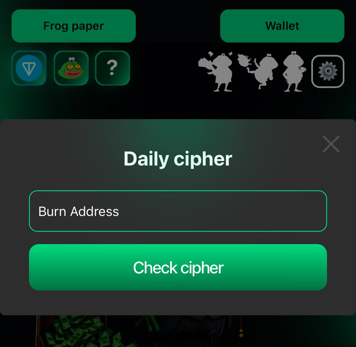 lorkling's tweet photo. Frog farm dailycipher 9/10 Dec
👉🏻 Burn Address

https://t.co/yyldBFpRkt https://t.co/PBxaS8xJ6d