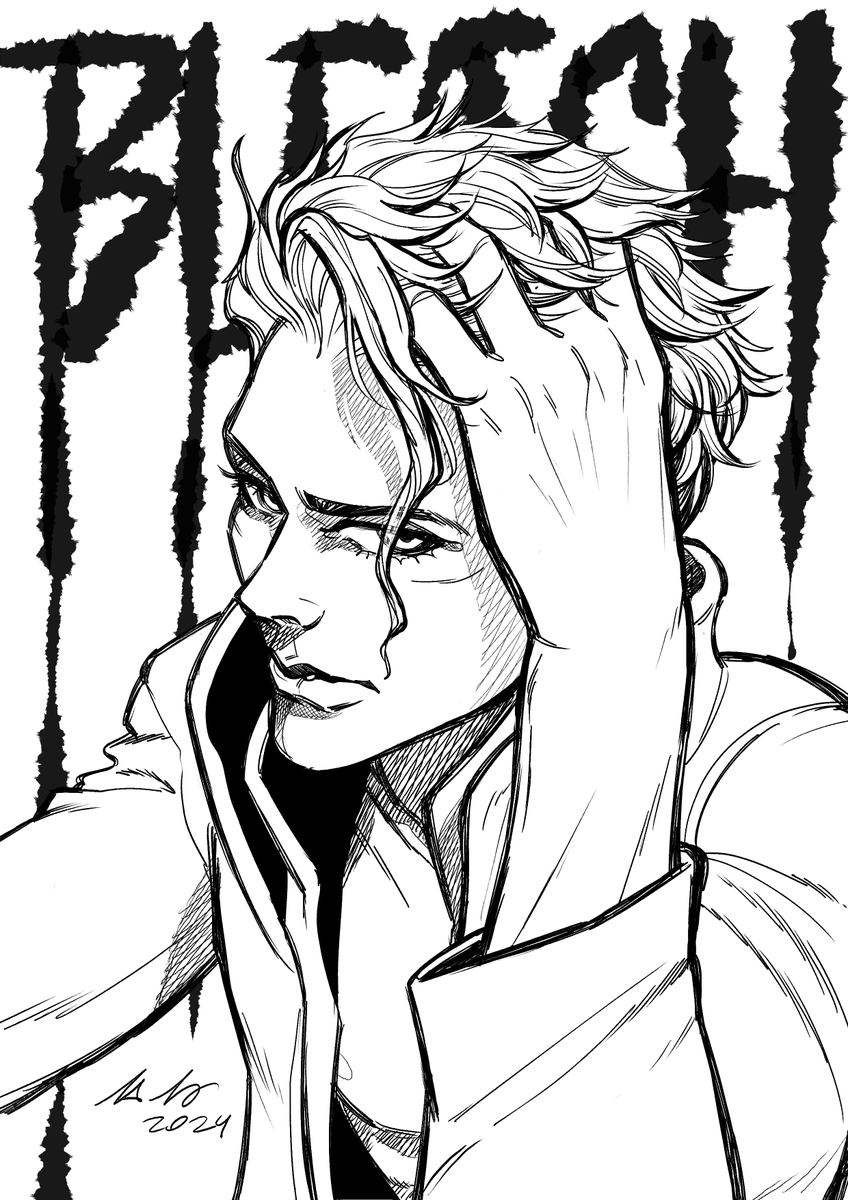 Nierusan's tweet photo. Tenia ganas de dibujar al capo mafia #BLEACH感想  #bleach  #aizen #sosukeaizen #bankai https://t.co/xlTgflgfuH