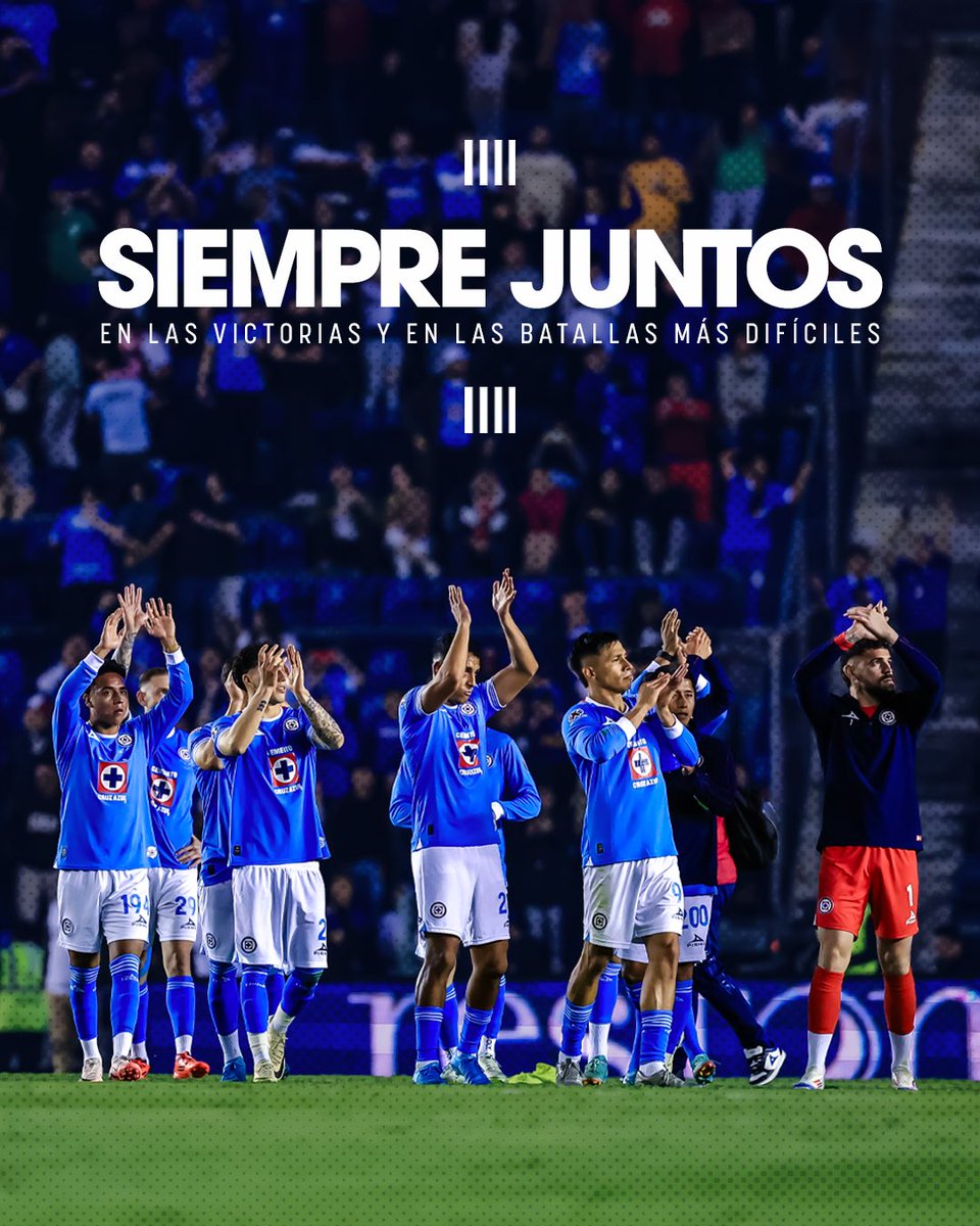 CruzAzul's tweet photo. Gracias por su aliento incansable, Azules. 💙 https://t.co/3bt2834cAT