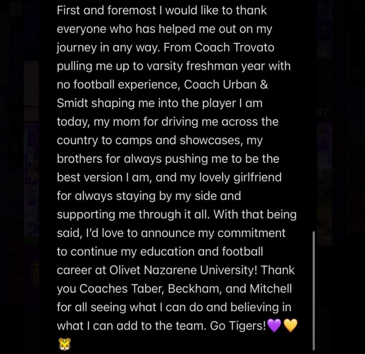 #COMMITTED <a href="/ONAZFootball/">ONU FOOTBALL</a> <a href="/Taber_77/">Coach Taber</a> <a href="/coachamitchell1/">Avante Mitchell</a> <a href="/RhsSpartanfball/">Romeoville Spartan Football</a> <a href="/SpartansBooster/">Romeoville HS Athletic Boosters</a> 🟣🟡🐯