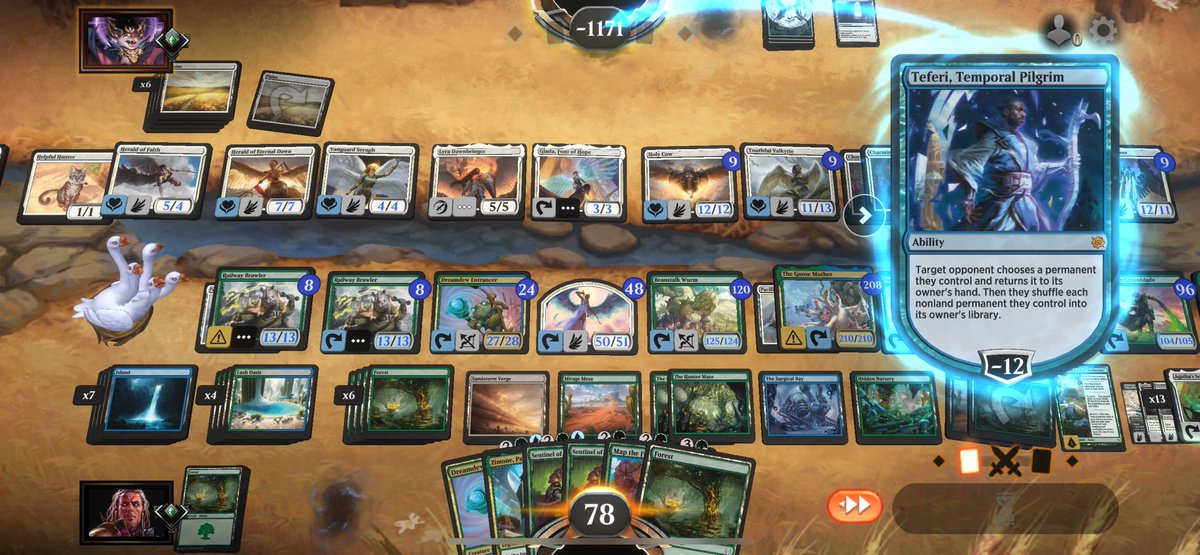 SERPgaming's tweet photo. This was nuts!!! Was on iPhone 😩 wish would been streaming this one. Gonna see if https://t.co/BJlnCTtmfH will let me replay the match later 😂 ☠️ Wild! @wizards_magic @MTG_Arena #MagicTheGathering #mtga #magicarena https://t.co/2Hp5WiiWyy