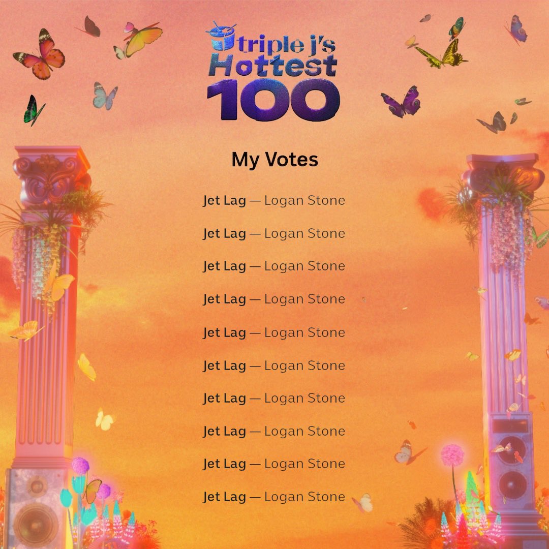 LoganStoneMusic's tweet photo. We got it this year for sure!! 💪✈️
#indie #pop #newmusic #jetlag #loganstone #triplej #triplejhottest100 @triple_j https://t.co/1vLA10EMCL