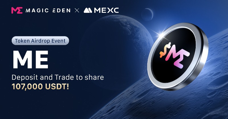 MEXC's tweet photo. 🔥 The @MagicEden / $ME Token Airdrop Event is in full swing!

👉 Deposit &amp; trade $ME to share 107,000 USDT in prizes!

⏰  Ends on 04:00 Dec 24, 2024 (UTC)

🎁 Spread the word now to win a share of 1,000 USDT: 
https://t.co/VH0poelemf