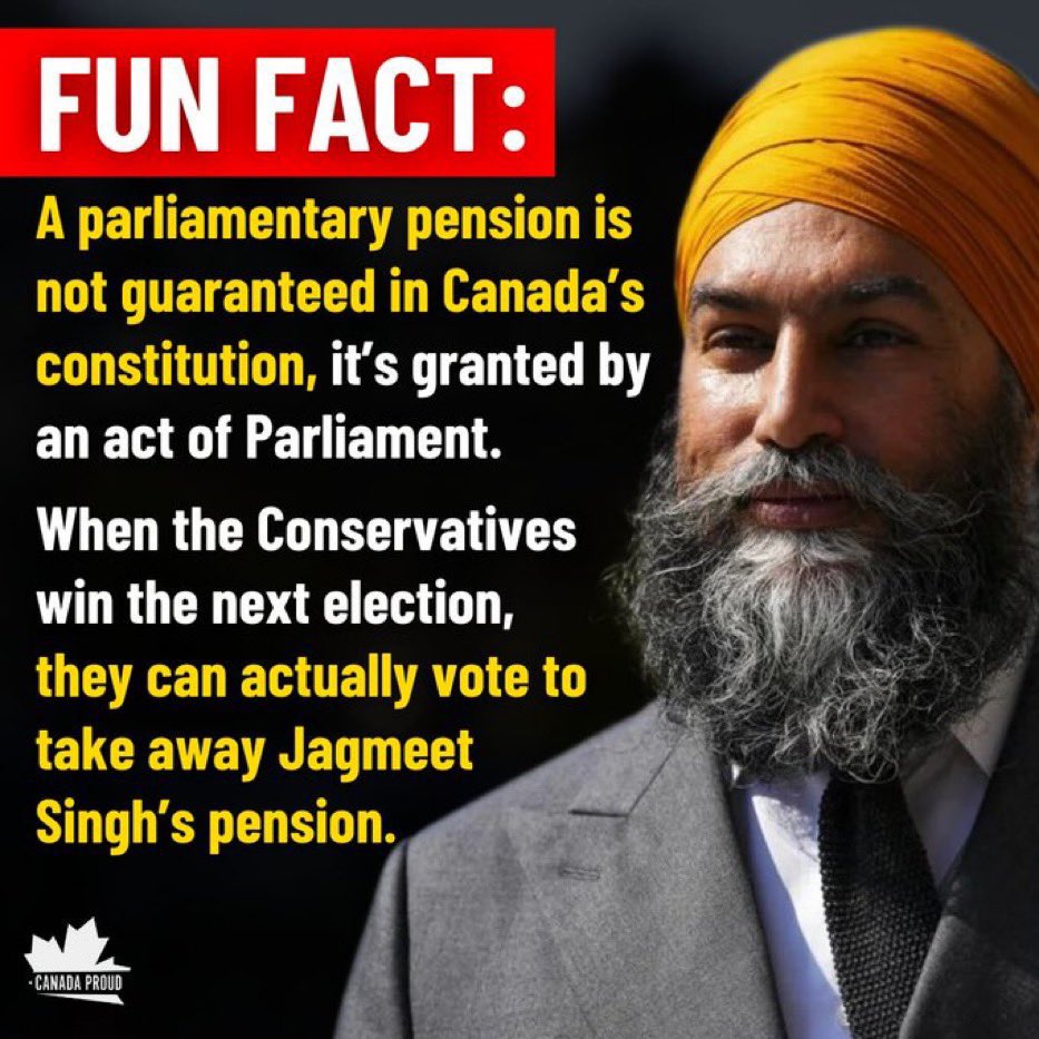 <a href="/PierrePoilievre/">Pierre Poilievre</a> Revoke his pension as you can do so ….He doesn’t deserve it