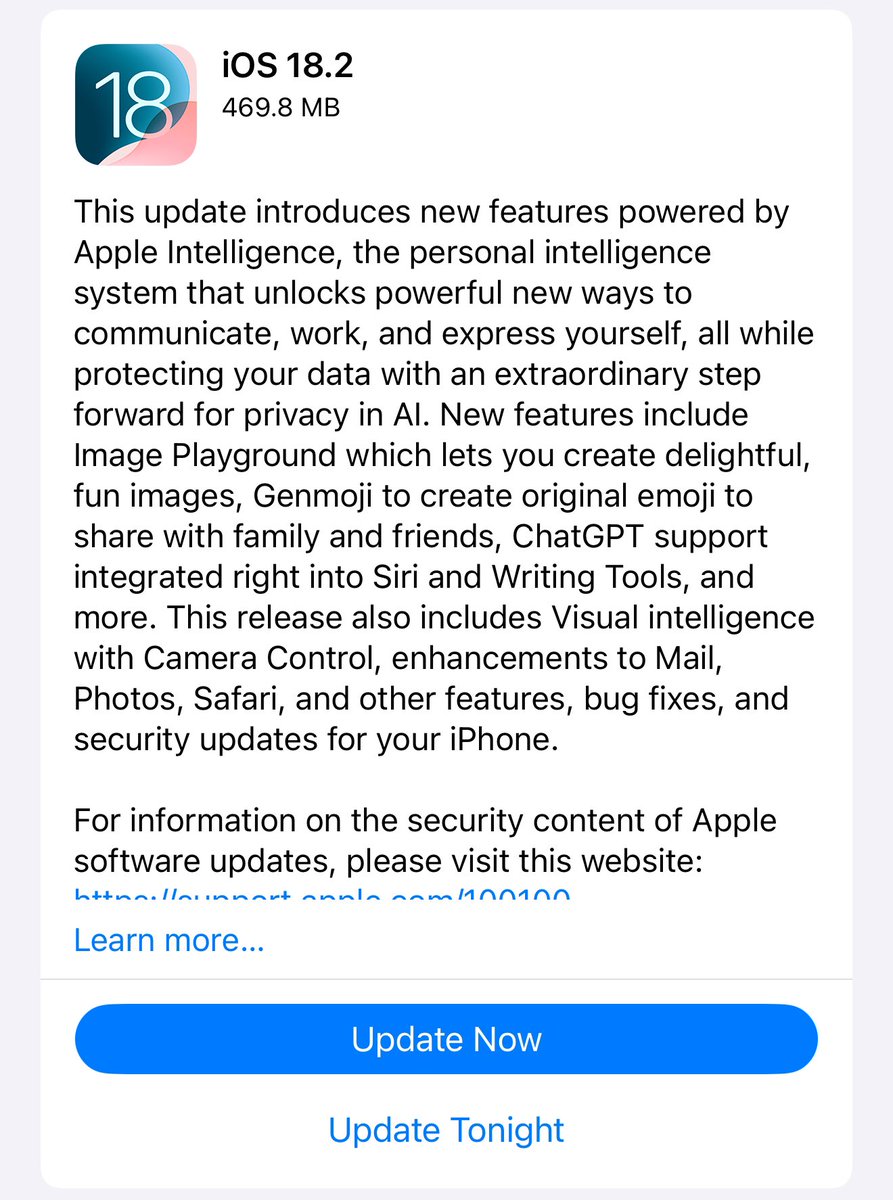 Tech_Marcell's tweet photo. IOS 18.2 RC 2 is here!🤩
#iOS182RC #Apple https://t.co/DUZWe3cEEu