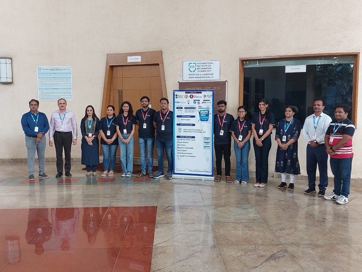 ISQUAREIT_PUNE's tweet photo. Building Futures, Breaking Boundaries at SIH 2024! ๐
We are thrilled to celebrate our shortlisted teams, Next Gen Transit and Map Avengers, for the prestigious Smart India Hackathon 2024.
#i2it #isquareitpune #engineersedge #SmartIndiaHackathon2024 #NextGenTransit #MapAvengers https://t.co/i9Db0HKF3M