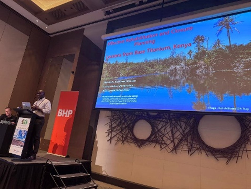$BSE recently delivered a presentation on its approach to mine rehabilitation and closure at this year's International Conference on Mine Closures in Perth

$BSE's presentation explored the methodology of Kwale's closure and minimising lasting environmental impacts in Kenya