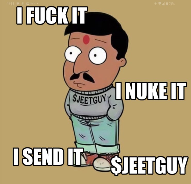 ChainGenies's tweet image. WATCH HOW HARD #JEETGUY IS ABOUT TO FUCKING SEND. 

#TRENCHPIRATES POWER