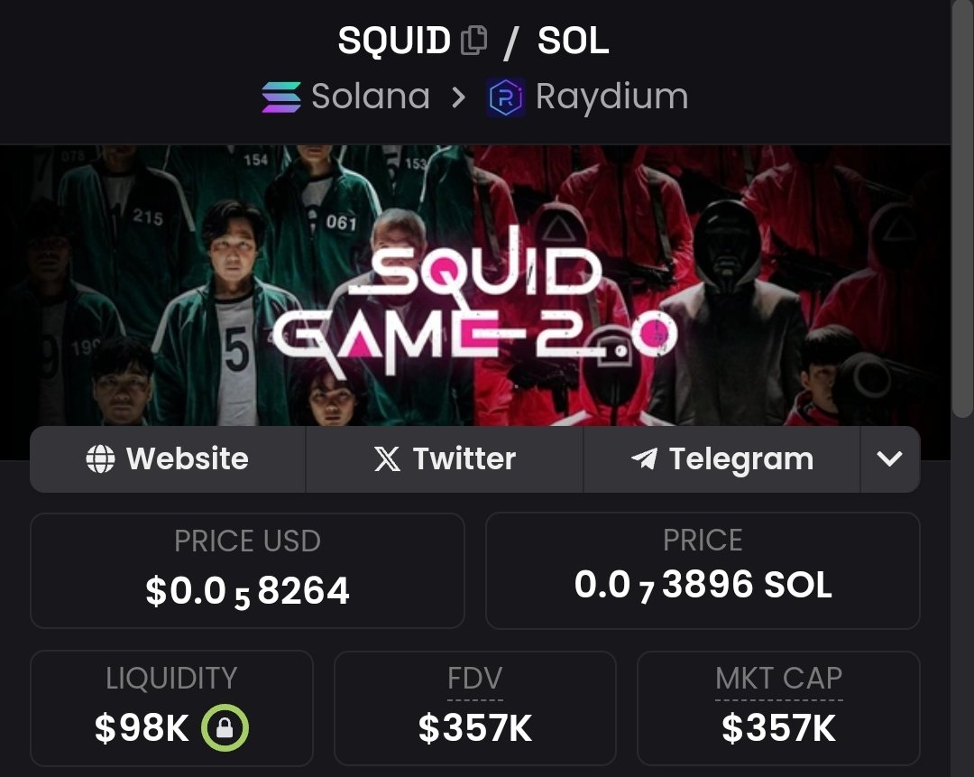 ThanosCrypto_'s tweet photo. Throw a bid at $SQUID on sol, let's see if it picks up, two weeks left for Squid Game season 2! NFA

CA: 6S5PSPvSTzSp84ZUEaYA4uXkzE91SWLhWkKmWNkdFMs8

https://t.co/7Kc7wvghy1

https://t.co/iQOAfzCUaI
https://t.co/QZ1WKRh4Ld
https://t.co/Btt75LD4oi https://t.co/mAkYtQVL1y