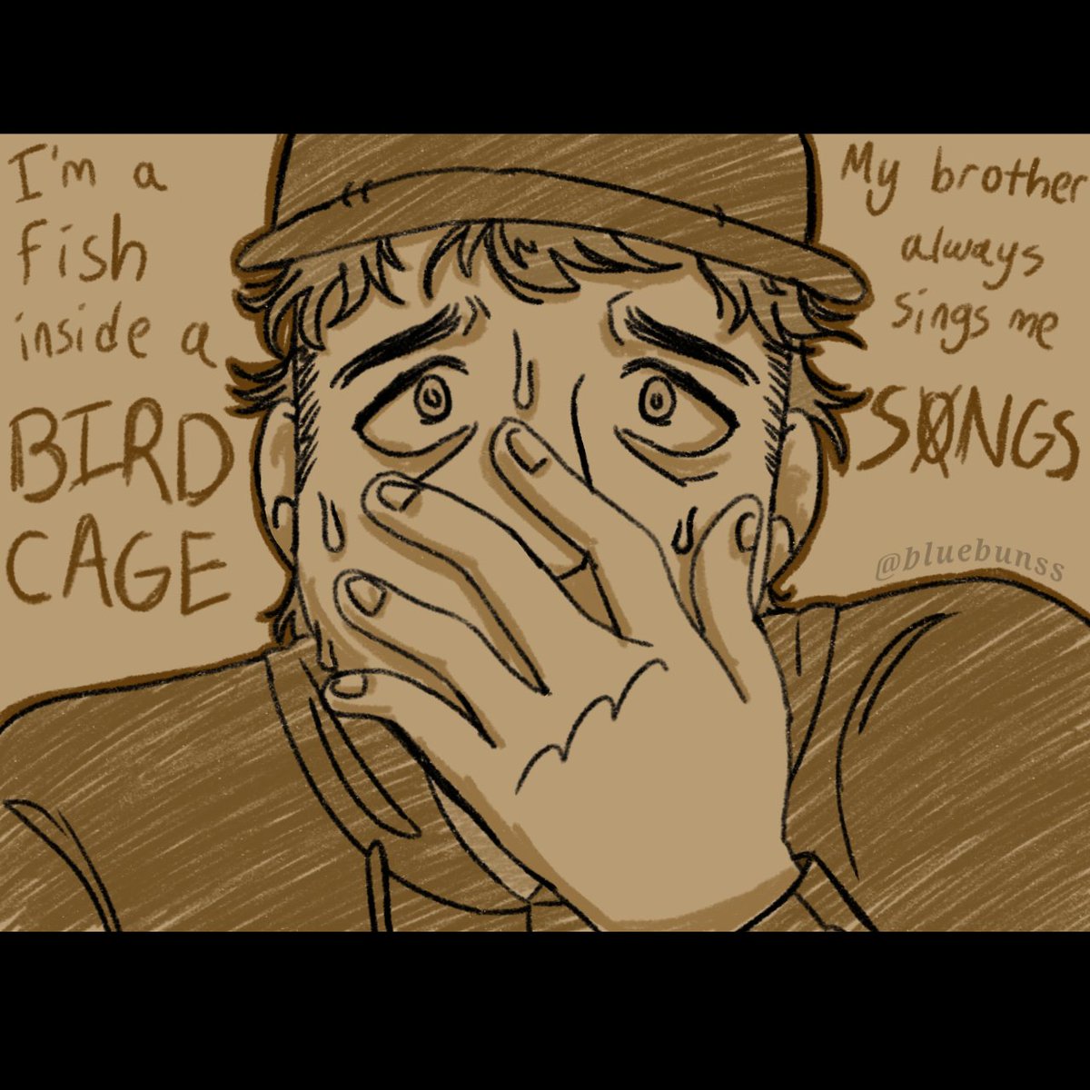 BlueBunss's tweet photo. Jay!!
Lyrics are from Rule #4 - Fish In A Birdcage
#marblehornets #jaymerrick #myart https://t.co/0pdKmtcJw0