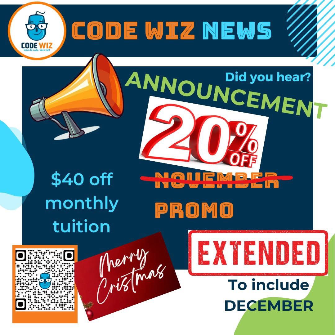 bytebuildersOK's tweet photo. Find us in the December issue of Stroll, Stone Canyon magazine, and sign up for our holiday camps while we still have space! Also don’t forget our extended tuition discount through the end of the year. Merry Christmas! ￼

#christmascodingcamp #winterbreak #codingisfun #kids https://t.co/lpVLRloyK7