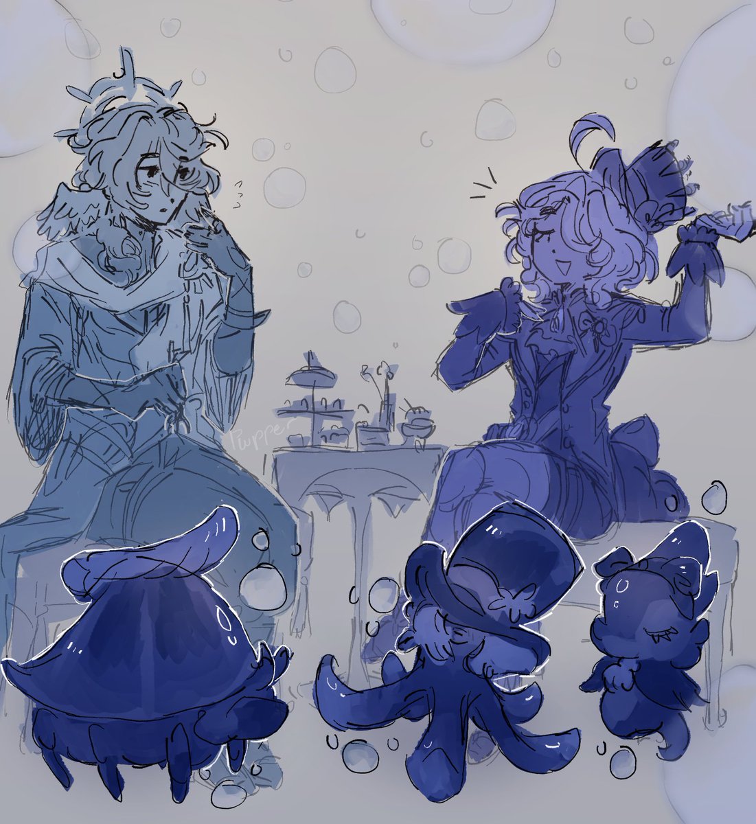 pwpperpuff's tweet photo. i feel like they would be friends
#Furina #SundayHSR https://t.co/5jss4H3aWS