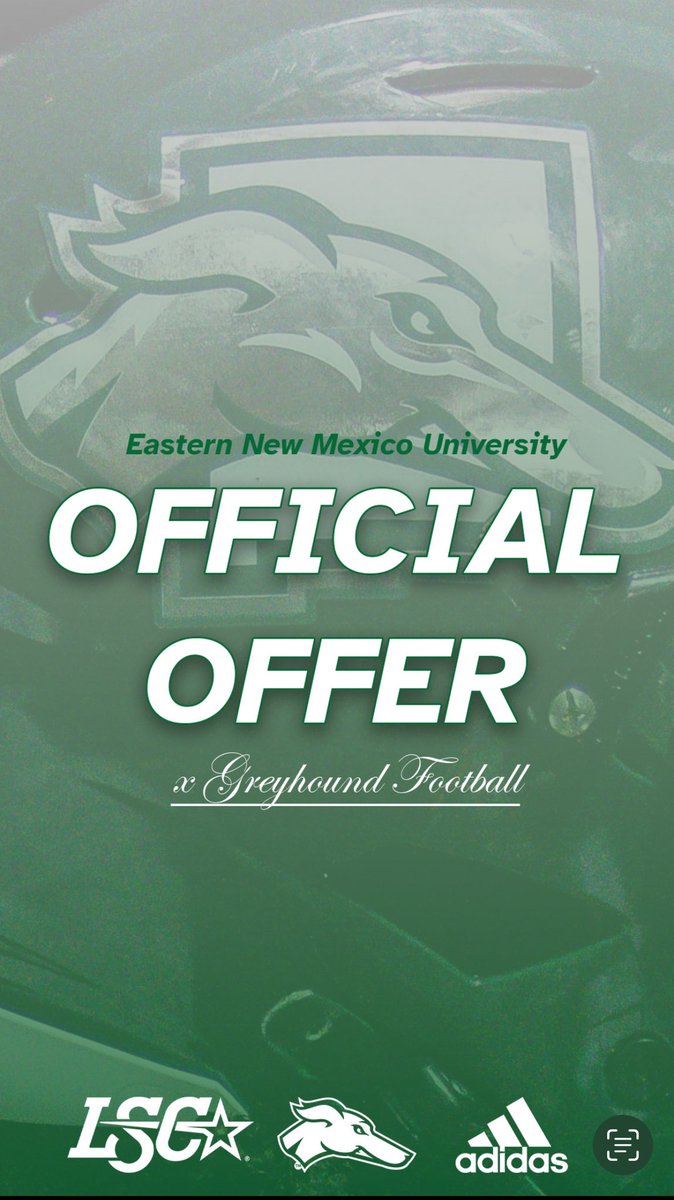 Jr_Masumbe's tweet photo. After a great conversation with @coachmccraw  I’m blessed to receive my first offer from Eastern New Mexico University!! #AGTG

@CoachBrody_34 @CoachMArchibald 
@ENMUFootball @PrepRedzoneNM https://t.co/72qcv3RM1T