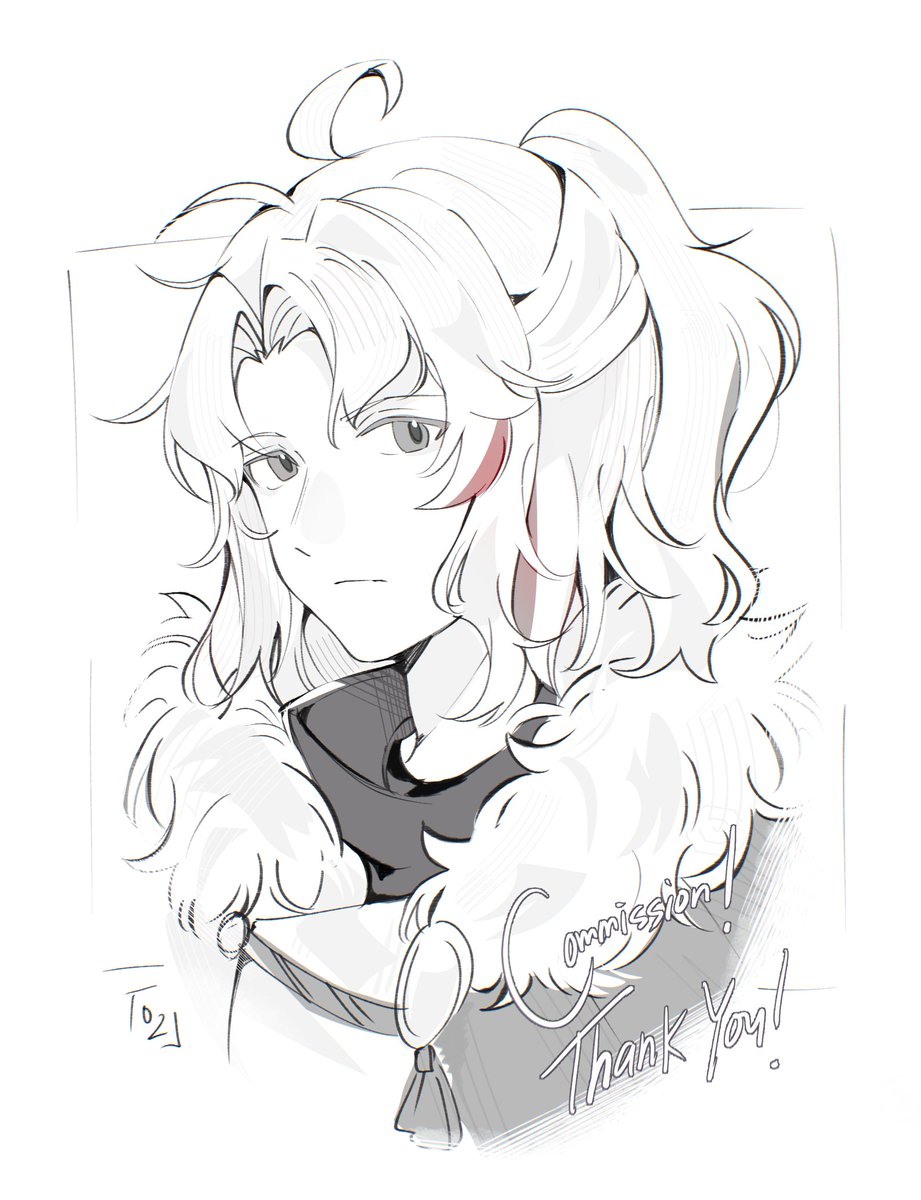 Sketch and colored Comms 