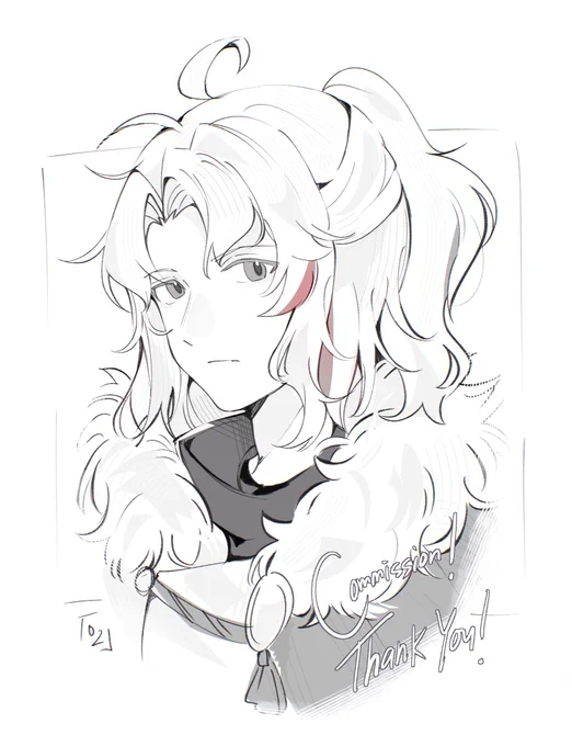 Sketch and colored Comms 