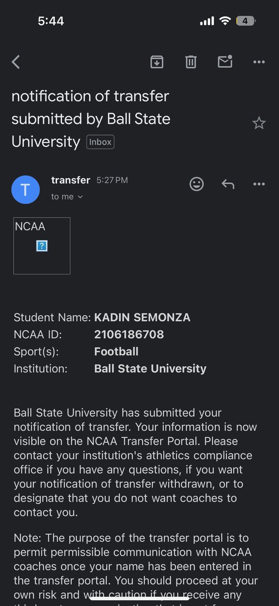 Thank you Ball State.