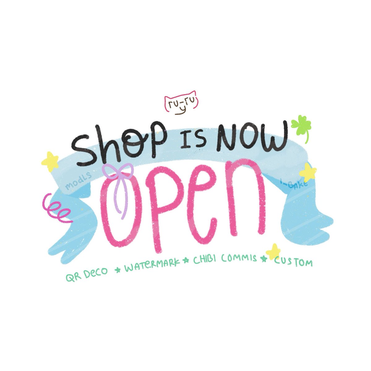 MODlS's tweet photo. Ruru is now open! 👀🍎

🛒 : qr deco, watermark, commis chibi, custom design 

Informasi bisa diliat melalui 📌 pinned aku! #zonauang https://t.co/5c1SHwDSNn